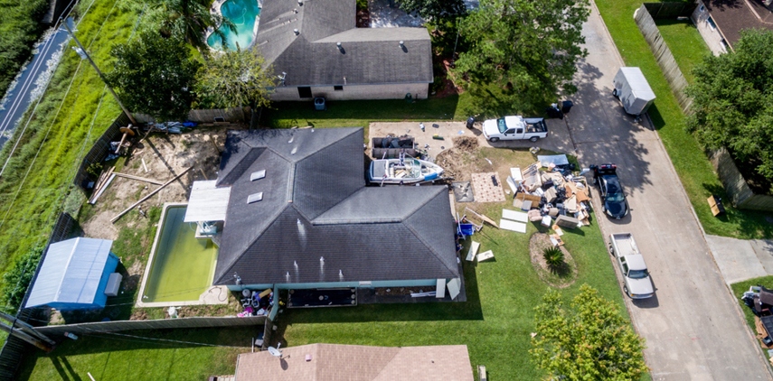 house damaged by hurricane irma